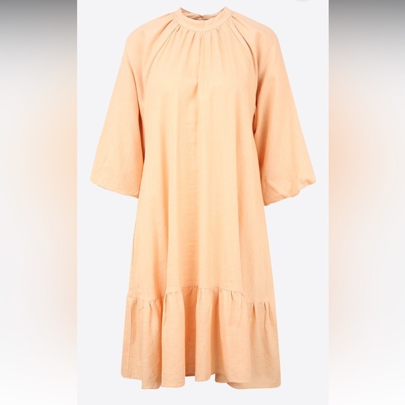 YAS Tall Dress 'IRINAS' in Apricot -XL - Picture 1 of 8